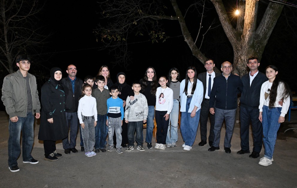 Leyla və Arzu Əliyeva Pəncəli Teymurovun ailəsini ziyarət etdilər -FOTOLAR