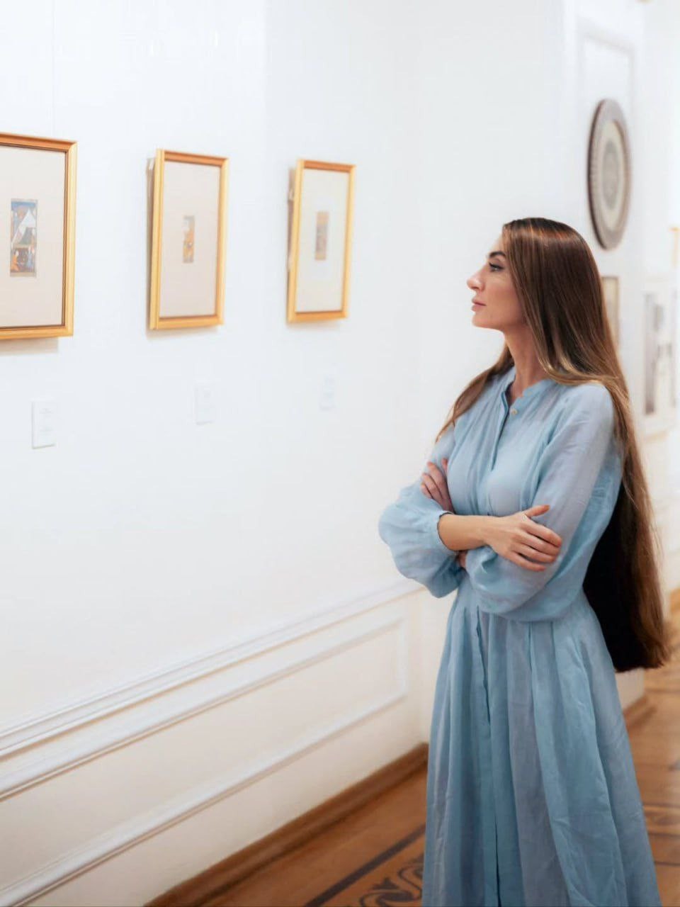 Arzu Əliyeva Milli İncəsənət Muzeyindən paylaşım etdi -FOTOLAR