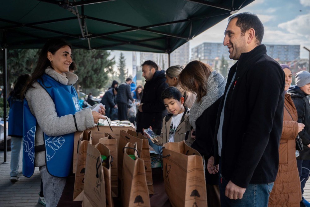 "Azərsun Holdinq”in “Tullantıları hədiyyələrə dəyiş” ekoloji festivalına dəstək verib