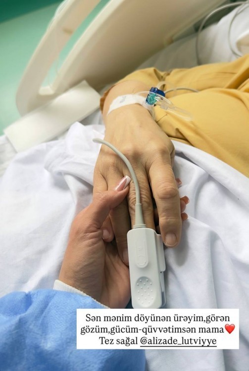 Vüsalənin anası xəstəxanaya yerləşdirildi(FOTO)